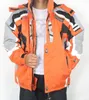 Fall-Black Grey New Hombre Traje de Esquí Chaqueta Abrigo Abrigo Impermeable Ropa Ski Traje Jacket S M L XL XXL Tamaño
