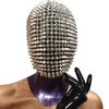 Full Jewel Face Cover Studded Spikes för Halloween Cosplay Funny Store SIID4251F5748640