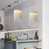 Moderna Hängsmycke Ljus Silver Chain Lampa För Kök Matsal Sovrum Led Inomhus Lighting Fixture Enkel Luster Heminredning