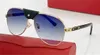 Vente de lunettes de soleil design de mode 0693 cadre pilote avec boutons en cuir placage exquis style classique simple et polyvalent lunettes de protection uv400