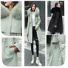 Large Size Winter Women's Cotton-padded Coat Mid-length Big Fur Collar Plus Velvet Down Jacket 210712