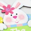 Easter Wooden Signs Happy Easter Party Funny Bunny Egg Hanging Wood Plaque