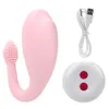 Wireless Pilot Pilot Clitoris Stymuluj Whale Jump Vibrator Egg 10 Prędkości Silikon USB Ładowanie Sex Zabawki dla kobiet P0818