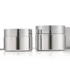 Silver Plated glass cosmetic jars Cream bottles 5g 10g 15g 20g 30g 50g lip balm cream containers