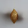 Decorazione per feste 12 pezzi / confezione Ornamenti in oro di medie dimensioni Ciondolo in vetro Globo decorativo per albero di Natale a forma diversa