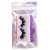Makeup 16mm / 18mm / 25mm Fake 3D Mink Eyelash Reusable Handgjorda Falska ögonfransar Set för naturligt utseende med pincettfransar Applicatorborste