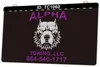 TC1060 Alpha Towing LLC Segnale luminoso Incisione 3D bicolore