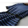 Ice silk elegant dress female thin knit striped round neck bag hip skirt summer Korean fashion women's clothing 210520