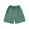Korean style boys summer solid color casual thin shorts kids loose all-match knee-length pants 210615