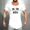 Marque Coton hommes Bodybuilding Vêtements Homme Slim Fit t-shirt Homme fitness T-shirts Casual T-shirts imprimer mens gym tops tees 210706