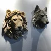 Animal Head Wandversiering Beelden Slaapkamer decor van de huismuur Scandinavian Style Decoratie Jamaica Interior Decoration 210.811