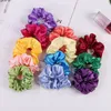 INS 60pcslot neueste Frauen Seide Solide Scrunchies Elastische Satin Haarbänder Mädchen Haargummi Haar Seil Haar Zubehör Ganze 570 Y1196338