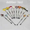 100pcs 왁스 dabbers 스티커 디자인 흡연 파이프 120mm Dabber 스테인레스 스틸 청소 도구 무료 DHL