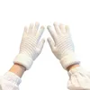 Fünf Finger Handschuhe Winter Warme gestrickte Vollfinger-Touchscreen-elastische Manschette