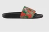 2021 Designer de luxe femmes sandales boîte à fleurs correcte sac à poussière chaussures imprimé serpent glisser été large sandale plate hommes pantoufles avec boîtes taille 35-46 ------0