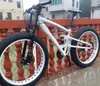 Kalosse Hydrauliska Bromsar Fullfjädring M310 Fettcykel 26 * 4.0 tum Snow Cykel Mountain 24 Speed ​​Cyklar