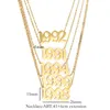 Pendentif Colliers Numéro Âge Année De Naissance Collier 1991 1999 2000 Date Bijoux Cadeau D'anniversaire En Acier Inoxydable Tour De Cou Pour Femmes Hommes Chaîne