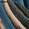 GIGOGOU Vintage Lange Strickjacke für Frauen Pullover Offener Stich Herbst Winter Dicke Warme Jacke Mantel Große Tasche Strickpullover 210914