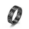 Litera Viking Hollow Rune Runda Palec Palec Palca ze stali nierdzewnej Pierołówki zaręczynowe dla mężczyzn Kobiety Hiphop Fashion Jewelry Will and Sandy