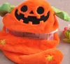 Ear Moving Jumping Hat Theme Costume Funny Plush Ghost Pumkin Earflaps Movable Cap Teenage Adults Unisex Cosplay Halloween Christmas Props Black White Orange