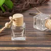 10ml Hanging Car Perfume Pendant Bottle Empty Transparent Glass Auto Ornament Essential Oils Diffuser Automobiles Bottles DH4855