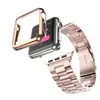 2 in 1 Straps 316L Stainless Steel Watchband Fit Apple Watch Ultra 49mm 41mm 45mm 42mm 38mm 44mm 40mm Plating Cover for iWatch Series 8 7 6 SE 5 4 3 Strap Bracelet Case Set