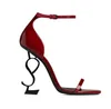 Eleganta miradona-sko sandaler rosa klänning sko röd sula svarta sandaler plattform pumpar räffla stilett-heel mjuka läder kvinnors höga klackar