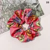 Halloween Large Intestine Hair Ring Elsatic Hair Bands Spider Bat Printed Hair Loop Tie Girls Ponytail Holder Pumpkin Scrunchies