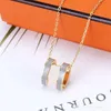 Fashion pendant necklace Letter Gold Sliver Chain Necklace Bracelet for Mens Womens Luxury Designer Necklaces Jewelry