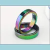 Smarta ringar smyckesmagnetisk mticolor par magnetiska ring smycken män och kvinnor finger kod dropp leverans 2021 dl1gi