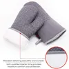 Oven Mitts red Plastic heat-insulating Polyester cotton material gloves potholders 3 sets of one piece kitchen microwave supplies RRD6780