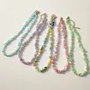 Chokers Bohemian Colorful Handmade Irregular Natural Gravel Necklace For Women Loose Stone Beads Choker Fashion Jewelry Gifts