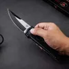 Asheville Steel Paragon Phoenix Нож Black 3.8 "Двуцветная атласная де-лезвие Аэронавтическая алюминиевая ручка