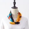 100% naturlig silke hår halsduk kvinnlig foulard nacke wrap 52cm kvadrat kerchief bandana kinesiska drama figurer print lady head band