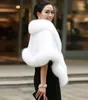 bridal Wraps 10 Colors Mixed Orders Autumn winter long fox faux fur evening dress shawl cloak scarf female Party Cocktail