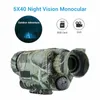 Telescópio Binóculos Digital Monocular Night Vision Com 8G TF Card Infrared 5X40 HD VedioTelescope 200M Scope Tactical Hunting