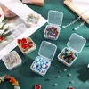 Sacchetti per gioielli Borse 6 pezzi Mini scatola di plastica trasparente per la raccolta di piccoli oggetti Perline Biglietti da visita Wynn22