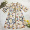 Vêtements ethniques Abayas Ramadan Eid Enfants Floral Imprimer Robes à manches longues Filles musulmanes Hijab Robe Dubaï Turquie Caftan Arabe Islam Maroc G