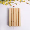 50pcs Handmade wood soap holder pine tray bathroom soaps dishes with groove multi functional kitchen storage tool