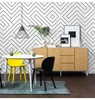 Fonds d'écran Nordique Ins Style Papier peint Salon Chambre Simple Moderne Noir et Blanc Vérifié Fond de ligne irrégulière