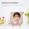 Speglar 1pc makeup spegel dekorativa kosmetiska hushåll för kvinnor