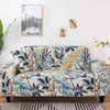 Floral Sofa Protector Covers voor Woonkamer Elastische Stretch Slipcover Sectional Corner 1/2/3 / 4-SEABER 211116