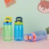 430ML Kid Water Sippy Bottle Creative BPA Free Plastic Baby Feeding Cup Avec Paille Anti-Fuite Drop-proof Bouteilles Boire Enfants Tasses YL0299