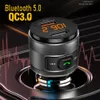 Bluetooth Car Kit Chat Chare Charger Houndsfree Calling Wireless Stereo MP3 Music Player FM-передатчик Передатчик Dual USB QC3.0 Быстрая зарядная поддержка U диск