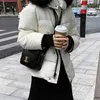 Зимние женщины большие лисы меховые воротник с капюшоном пуховик белый уток пальто толстый теплый снег пальто 210430