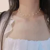 Ohrringe Halskette Japanische Retro Super Fee Doppel Choker Armband Ins Süßwasser Perle Mädchen Schlüsselbein Kette