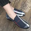 Plaid Business Casual Shoes Men One Foot Pedal Lefu wygodny i lekki niski obcas antypoślizgowy trend stylista fryzur klasyczny wszechstronny DH143