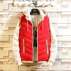 Gilet da uomo S- 4XL Uomo Primavera Inverno Moda Giacche senza maniche Uomo imbottito in cotone da uomo Addensare Gilet di marca XXXXL