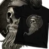 Wypoczynek Man T-shirt Winya No. 99 Czaszka Broda Jakość Bawełniana Moda Okrągły Neck Cartoon Drukuj La Camiseta 210716