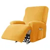 1 3 Seater Recliner Sofa Cover Split Style Elastic All-inclusive Couch Slipcover Velvet Lounger Armchair Deck Chair s 211116